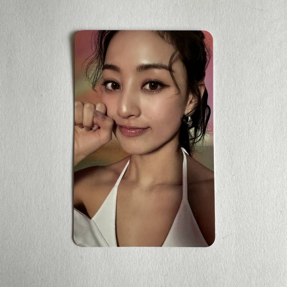 TWICE With YOU-th ラキドロ ジヒョ サイン Twice Jihyo with you-th bear hood photocard | Mercari